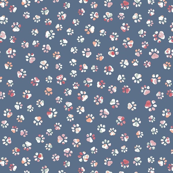 Paws & Reflect Paw Please by Dear Stella Fabric // Quilting Cotton // Cotton Woven // 100% cotton // Pet Fabric