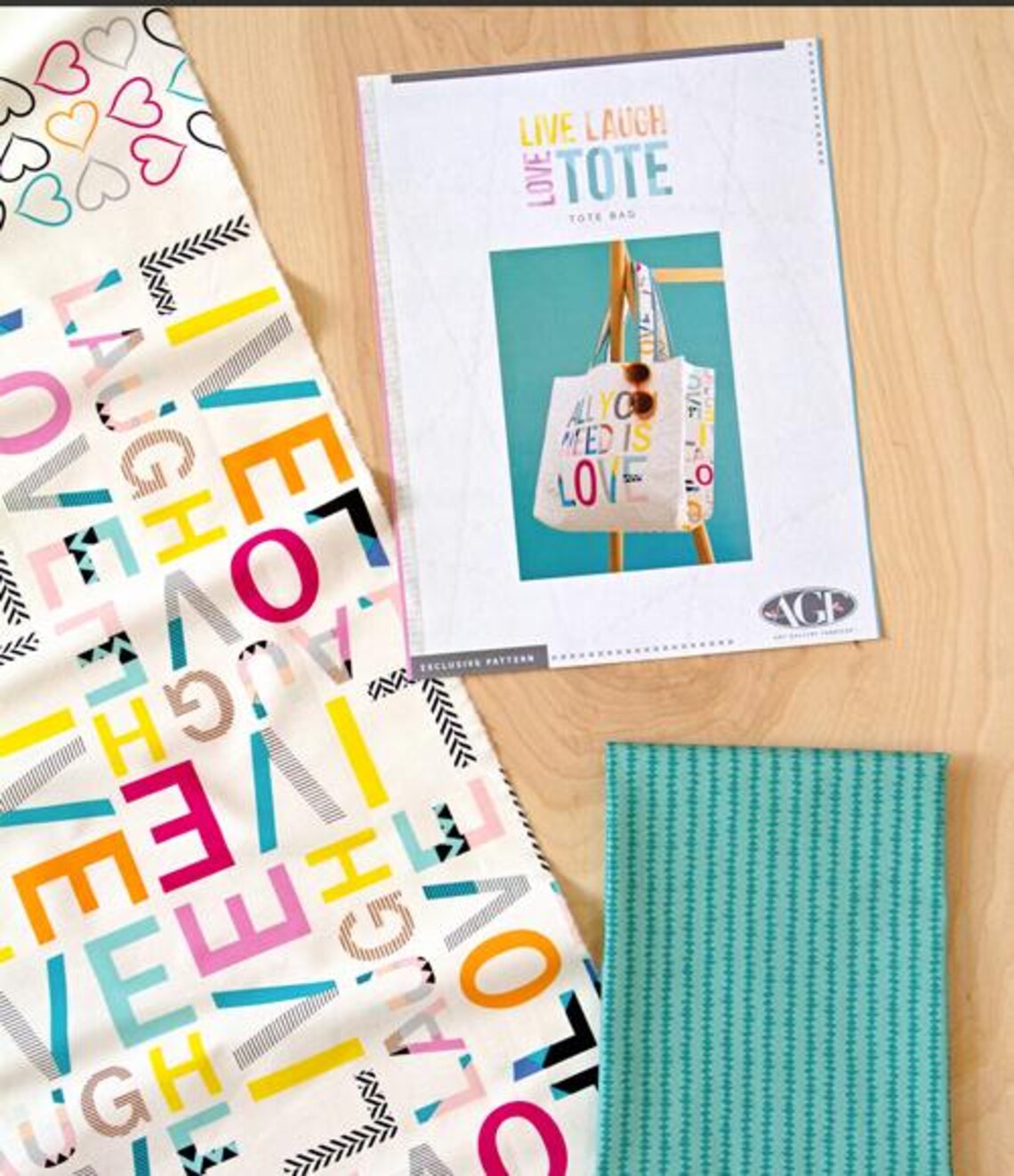 Live Laugh Love Tote Kit by Art Gallery Fabrics // 100% Cotton ...