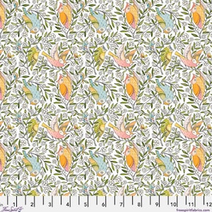 Well Owl Be - Owl Toss White by Freespirit Fabrics // Quilting Cotton // Cotton Woven // 100% cotton // Bird Fabric
