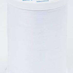May include: White spool of Coats Dual Duty XP all-purpose thread, 250 yards (229 meters).  Fil Tout Usage, Hilo para uso general, Mexico.