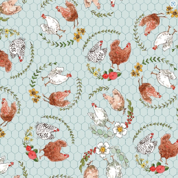 Rooster Fabric - Etsy