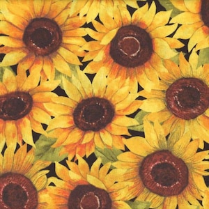 Sunflower Splendor - Packed Blooms by Wilmington Prints // Quilting Cotton // 100% cotton // Floral Fabric