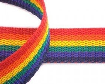 1&quot; Rainbow Webbing