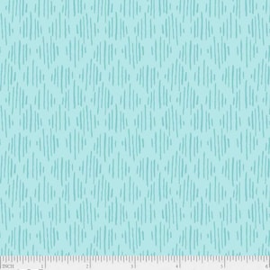 P&B Textiles Meandering Macrame Turquoise Diamonds // Quilting Cotton // Cotton Woven // 100% cotton // Boho Fabric