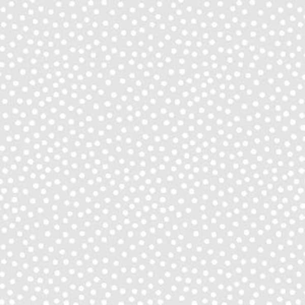 White Hot Connect the Dots by Michael Miller Fabrics // 100% cotton // Quilting Fabric // Dot Fabric // White on White