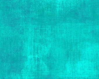 Wilmington Essentials Turquoise Dry Brush // Quilting Cotton // 100% cotton // Distressed Fabrics // Grunge Fabric