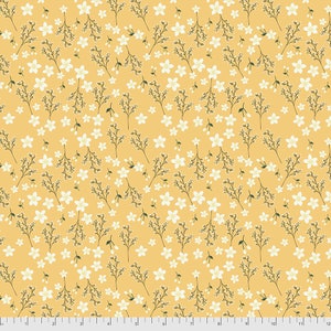 Farm Friends Garden Yellow by Freespirit Fabrics // Quilting Cotton // Cotton Woven // 100% cotton // Floral Fabric