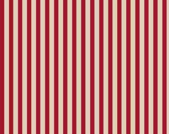 Allegiance Ruled Stripe Red by P&B Textiles // Quilting Cotton // Cotton Woven // 100% cotton // Patriotic Fabric