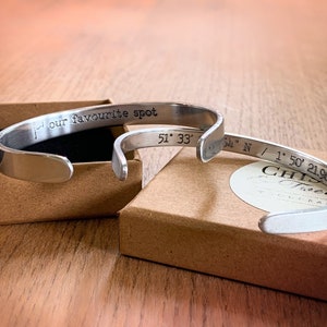 Handmade 8mm custom engraved bracelet | hidden personalised message cuff | charity donation | gifts for him and her | bespoke jewellery