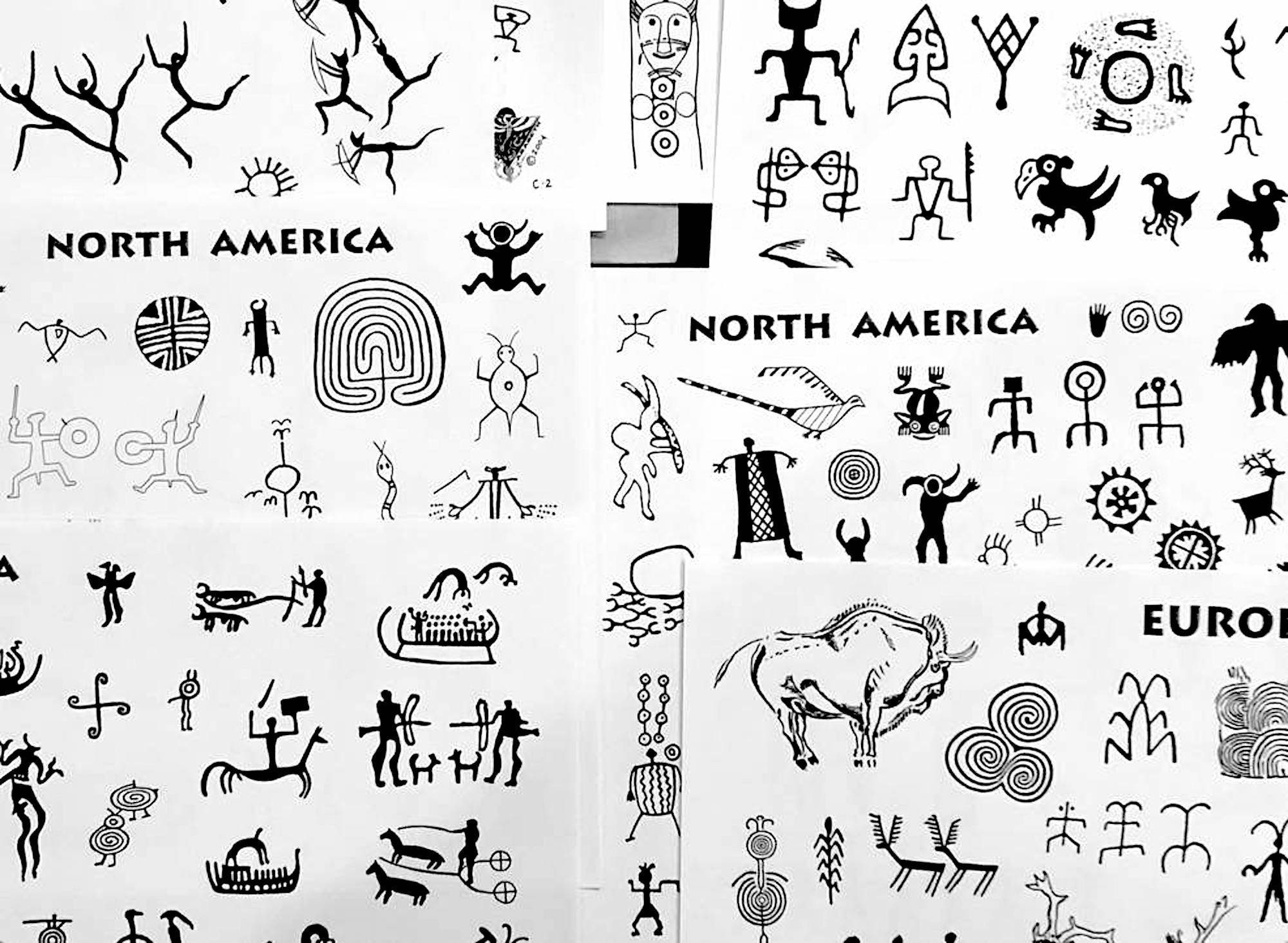 Ancient Rock Art Original Tribal Tattoo Designs Unique Flash - Etsy Ancient Rock Art Original Tribal Tattoo Designs Unique Flash - Etsy