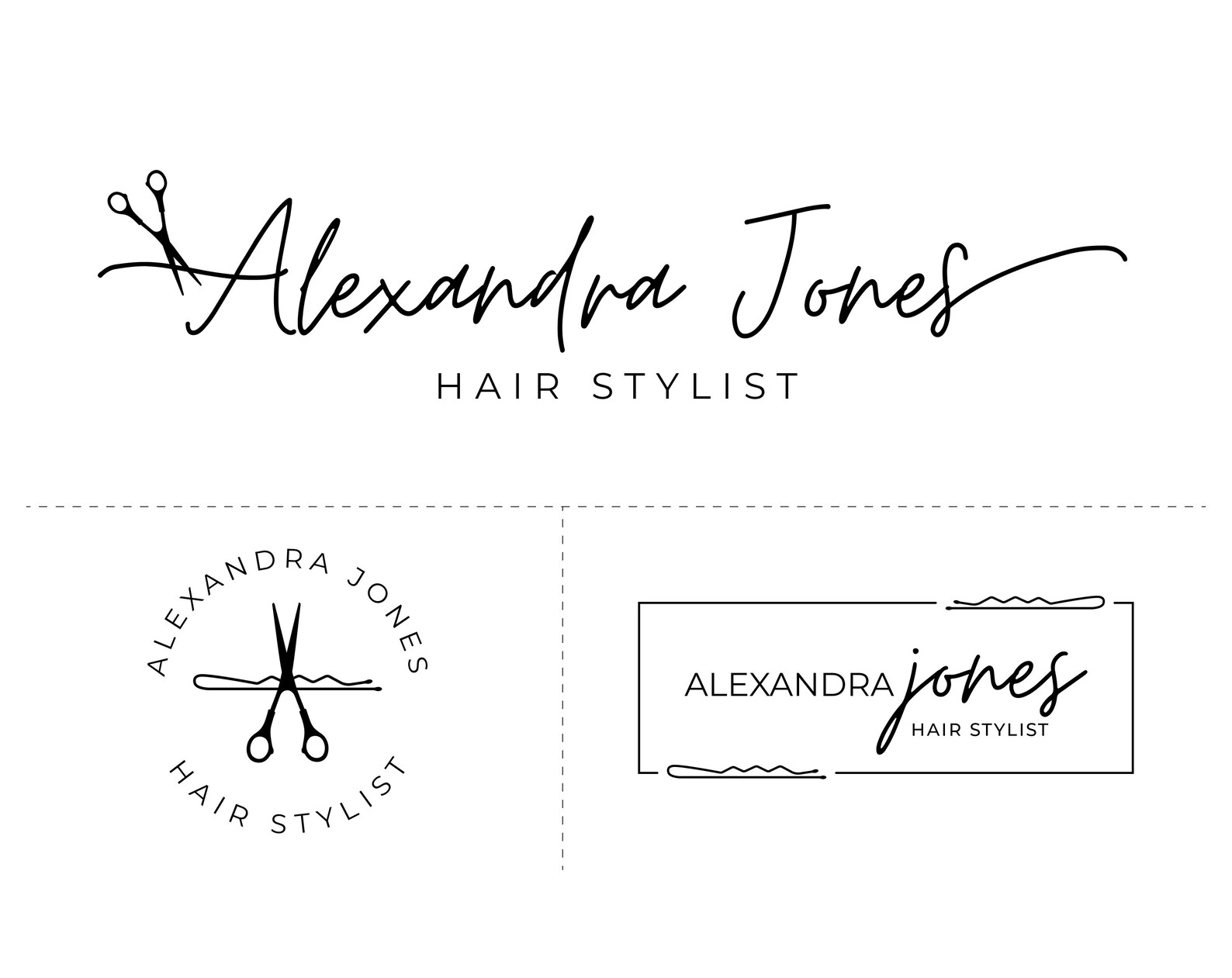 Hair Stylist Logo Premade Logo Design Shears Logo Beauty Etsy