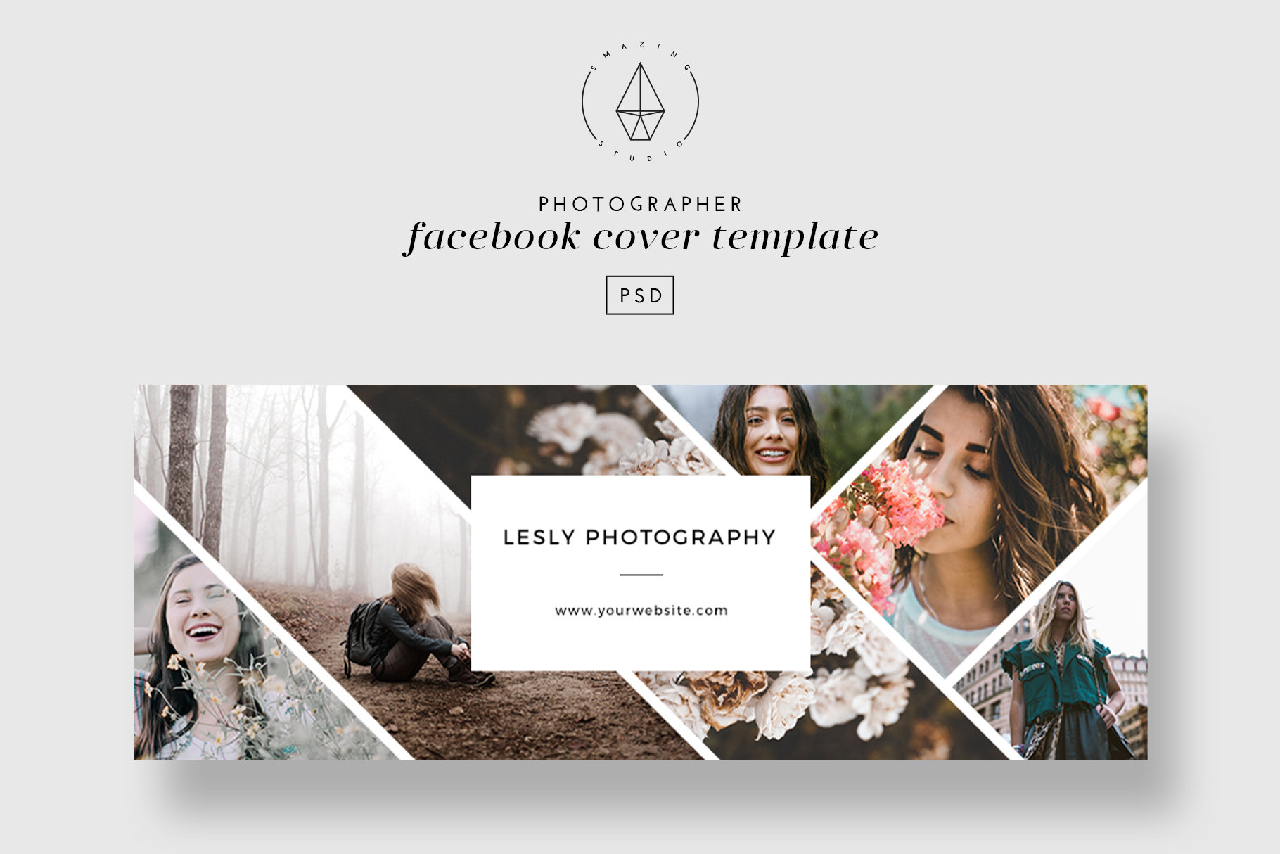 Facebook Cover Template Facebook Template Facebook Banner  Etsy Pertaining To Facebook Banner Template Psd