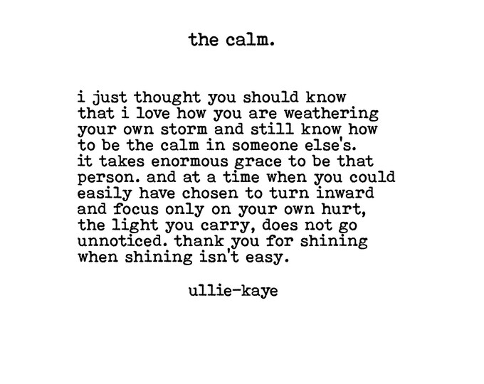 The Calm ~ 5