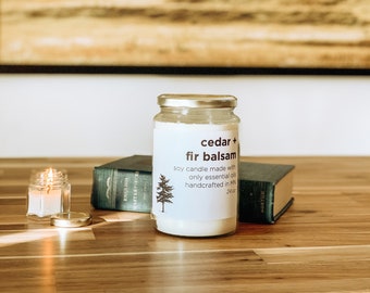 24 oz Essential Oil Candle | Custom Artisanal Candle | Double Wick Candle | Housewarming Gift | Natural Soy Candle | No Synthetic Fragrance