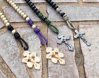 Handmade Pocket Rosary | Paracord Catholic Rosary | Travel Rosary | Confirmation Gift | RCIA Gift | Men’s Rosary | Durable Prayer Rosary