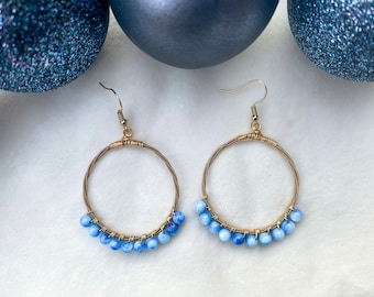 Guitar String Hoop Earrings: Handmade Music Jewelry