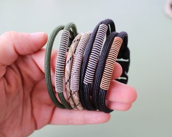 Men's Guitar String Paracord Bracelet: Handmade Music Lover Jewelry