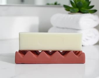 Concrete Soap Dish, Handmade Bar Soap Holder, Minimalist Bathroom Decor, Soap Tray, Shower Soap Saver, Bath Accessories, Sponge Holder