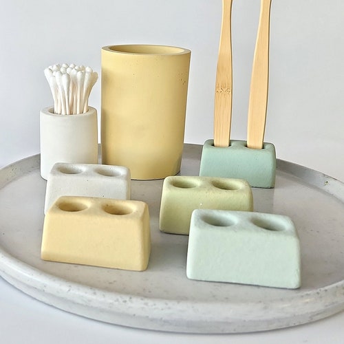 Toothbrush Holder Toothbrush Stand Modern Bathroom Etsy