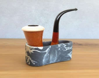 Calabash Gourd Pipe Stand , Calabash Estate Pipe Rack , Pipe Stand , Pipe Rest , Pipe Holder, Meerschaum Pipe