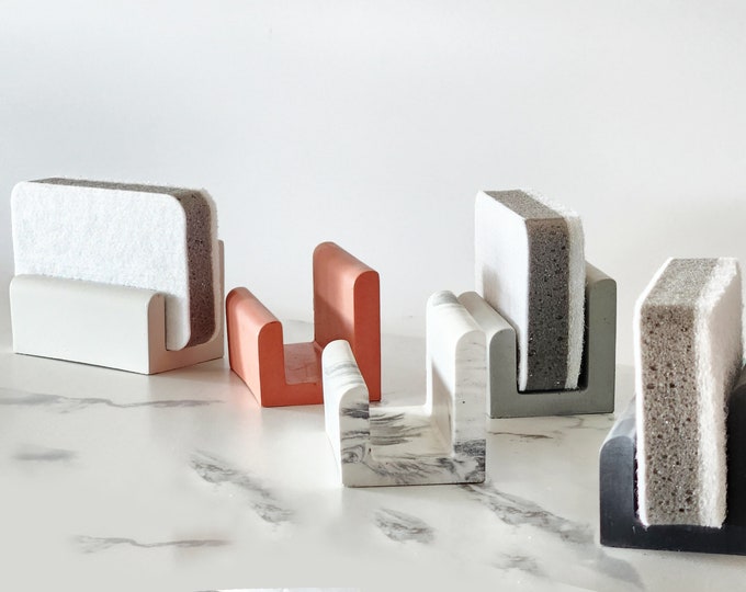 Sponge Holder, Concrete Sponge Dryer, Kitchen Accessories, Minimalist Home Decor, Zero Waste