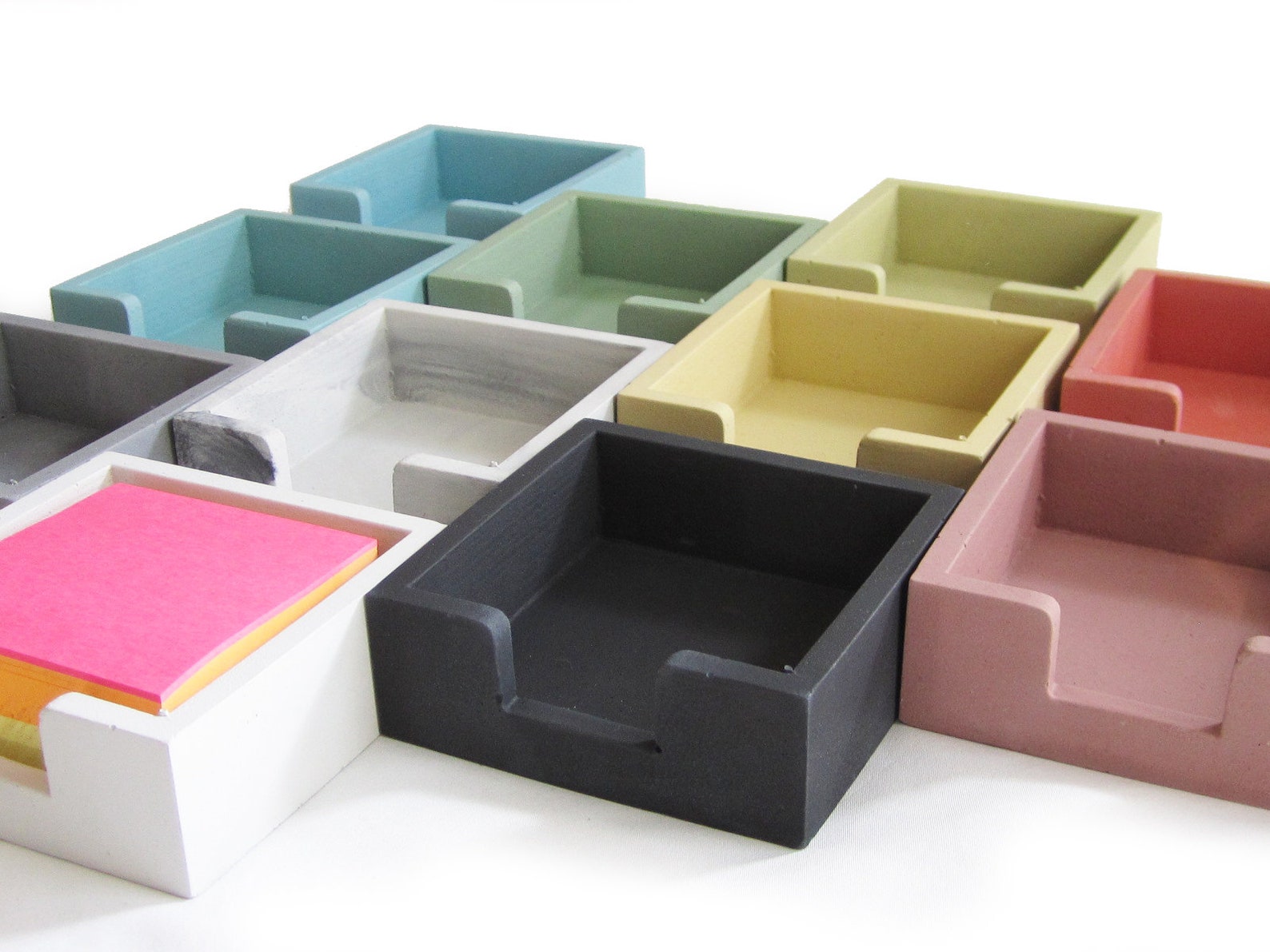 Sticky Note Holder Post It Holder Desk Accessories Etsy Singapore