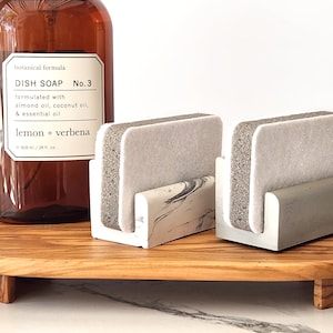 Sponge Holder Soap Bottle Tray Ceramic White – scarlettwares