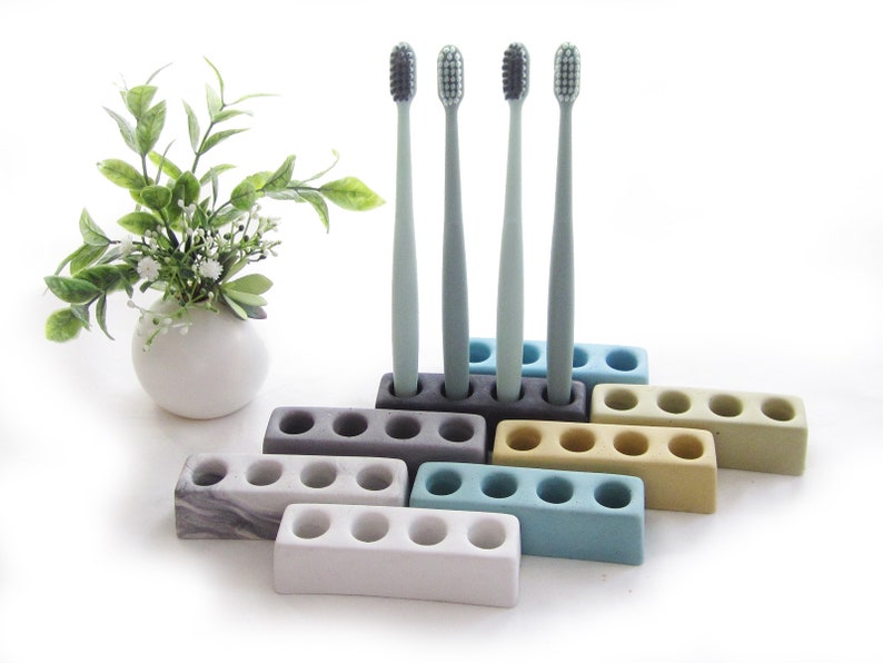 Toothbrush Holder Toothbrush stand Modern bathroom Etsy
