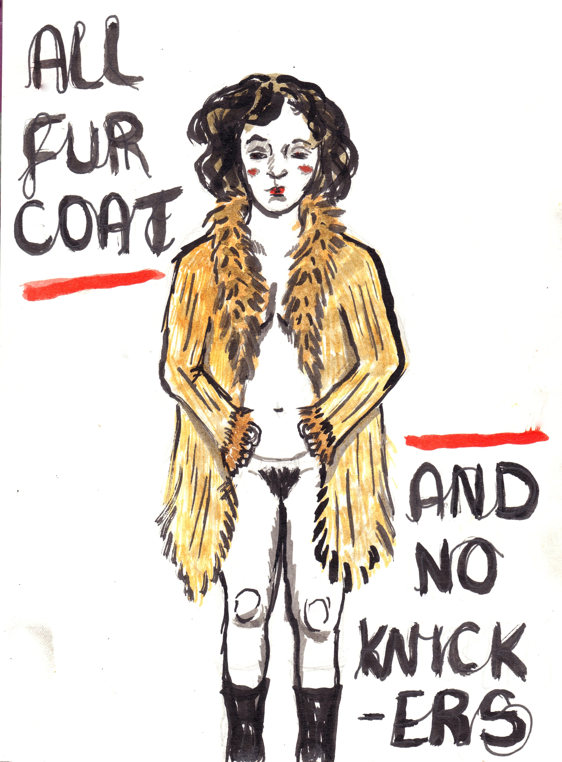 Fur Coat No Knickers Saying Tradingbasis