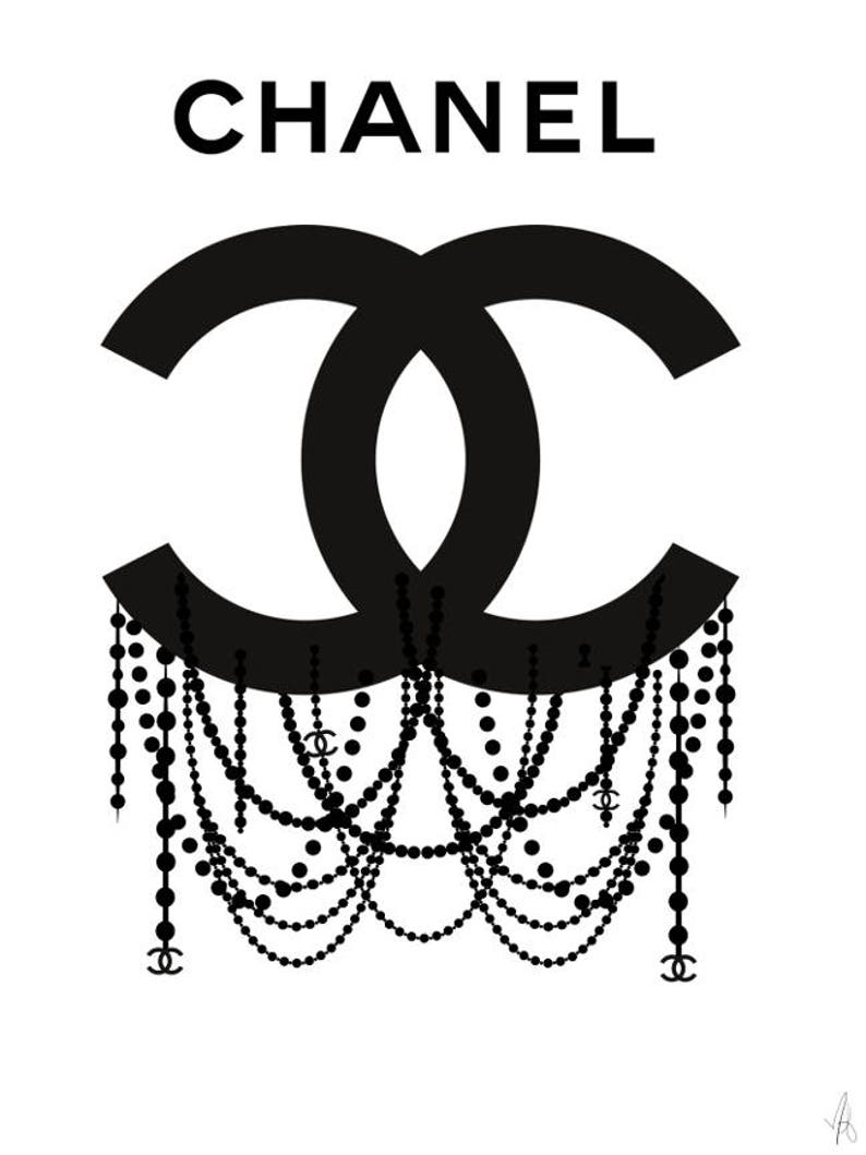 Chanel logo Chanel poster Chanel art Chanel print Chanel | Etsy