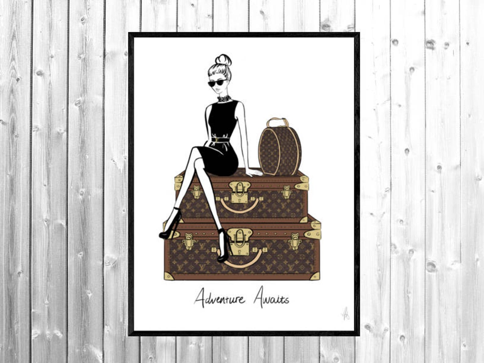 Louis Vuitton art fashion wall art Louis Vuitton wall art | Etsy