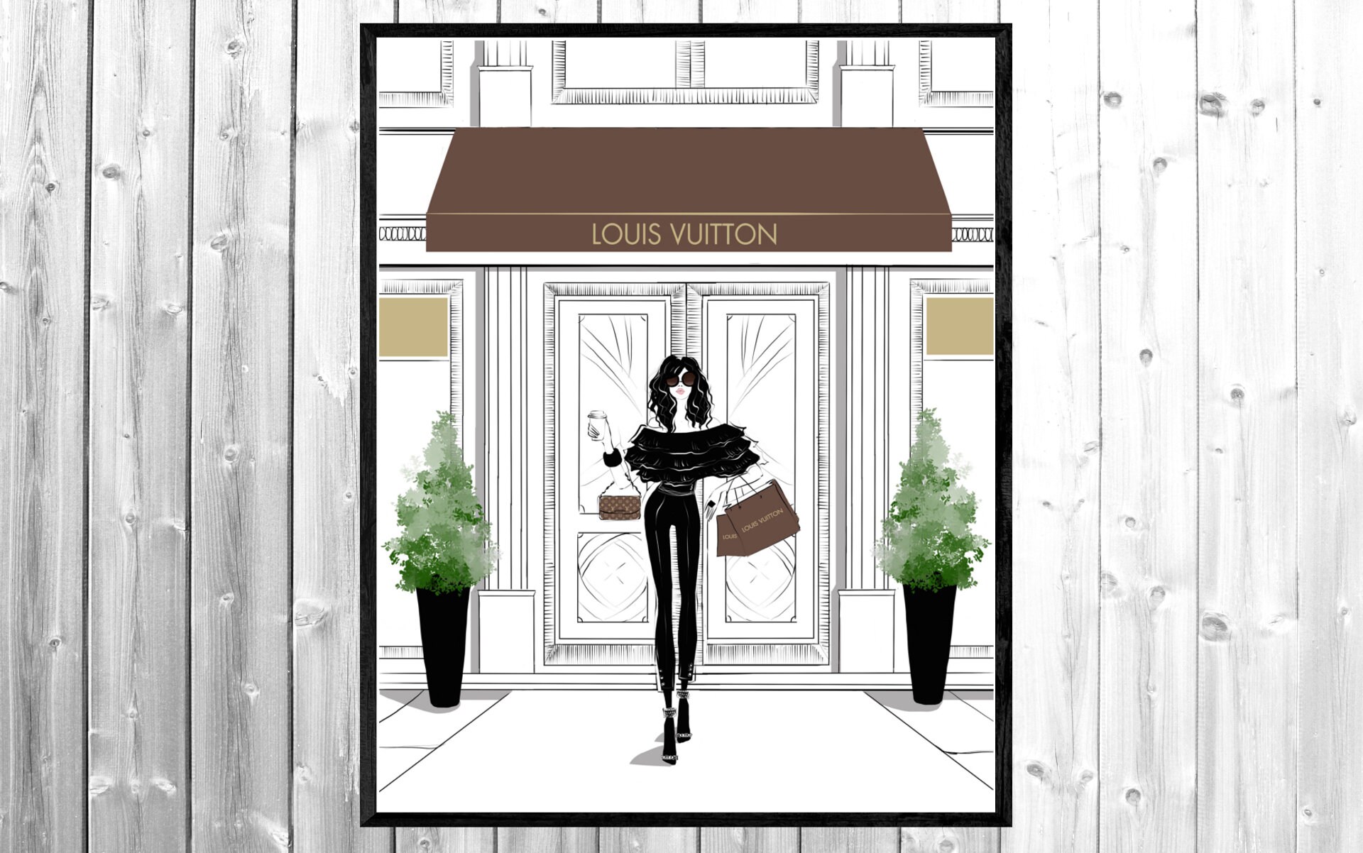 Louis Vuitton art fashion wall art Louis Vuitton wall art | Etsy