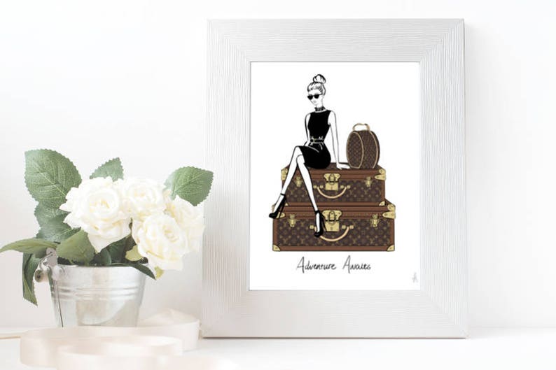 Louis Vuitton art fashion wall art Louis Vuitton wall art | Etsy