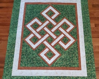 Queen-Size-Knoten-Quilt-Muster