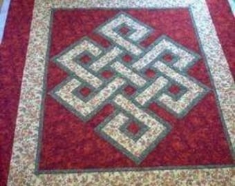 Twin Size Keltische Knoten Quilt Muster