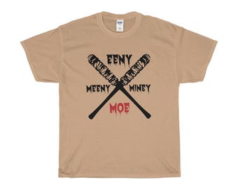 The Walking Dead Inspired Shirt, Negan Shirt, I Am Negan, Vegan Shirt, Eeny Meeny Miney Moe, The Saviors Heavy Cotton TShirt