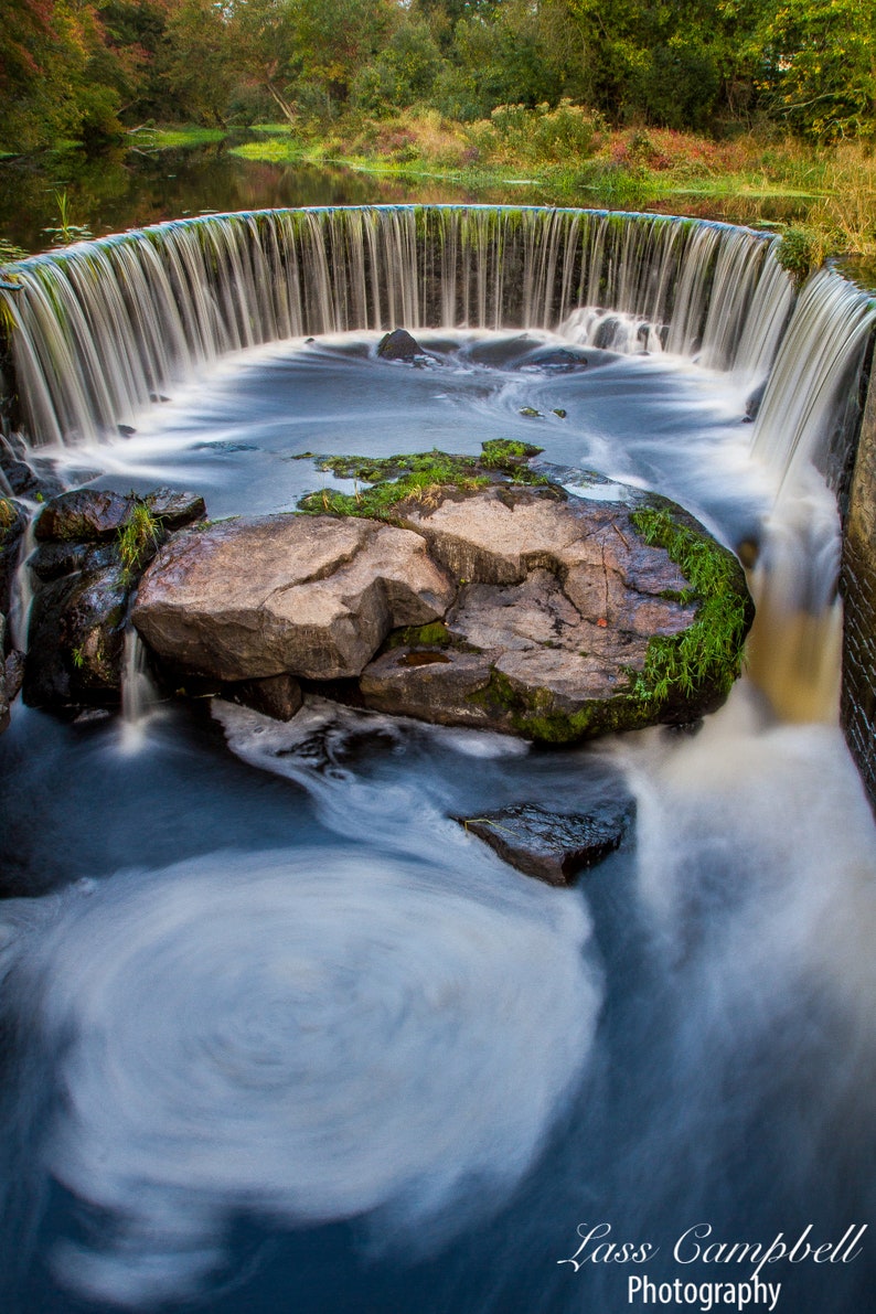 Shannock Horseshoe Falls Rhode Island Waterfall Etsy Italia