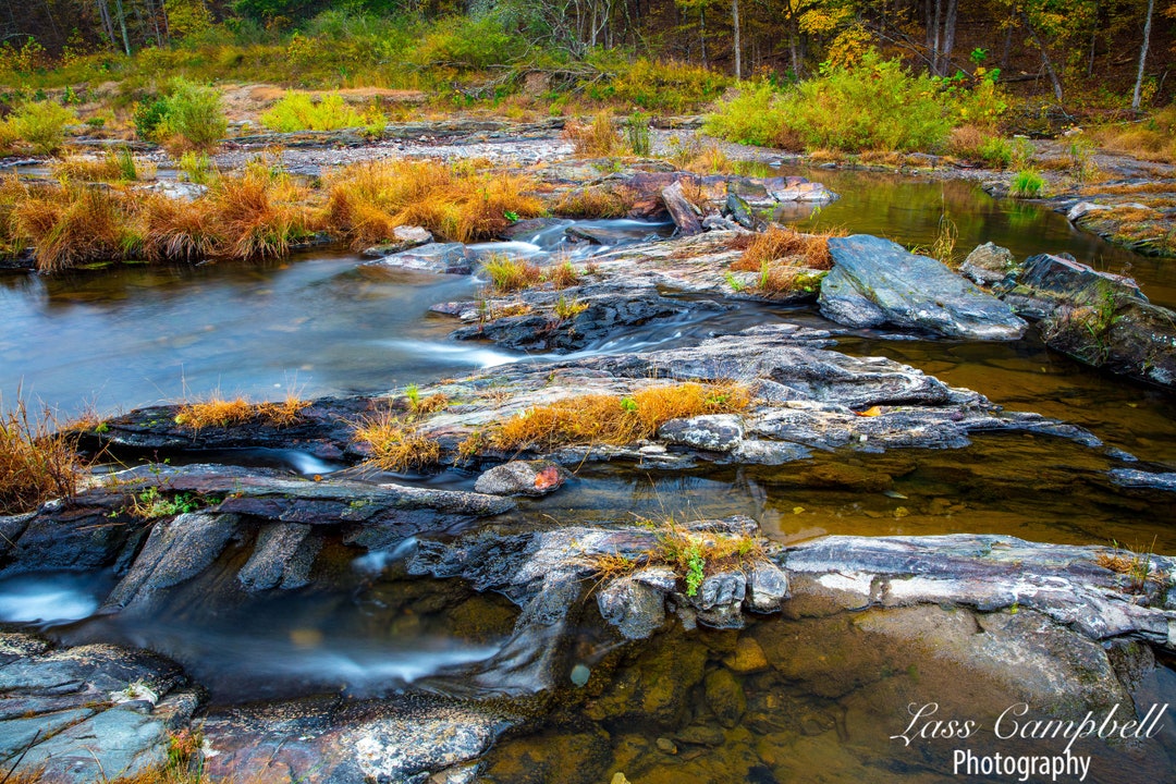 Spillway, Fall Foliage, Beavers Bend State Park, Broken Bow, Oklahoma