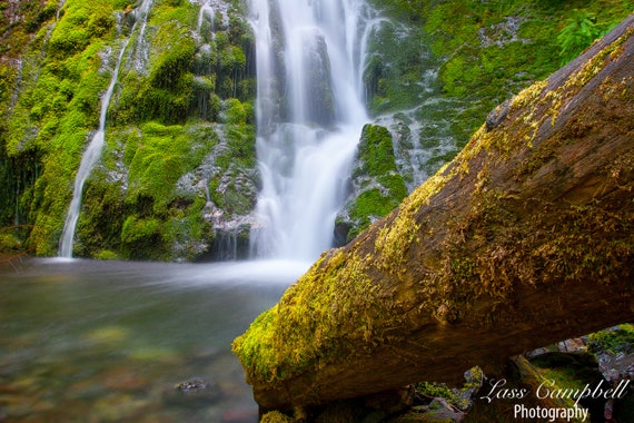 Madison Creek Falls, Elwha River Valley, Olympic National Park, Pacific  Northwest, Washington, Waterfall