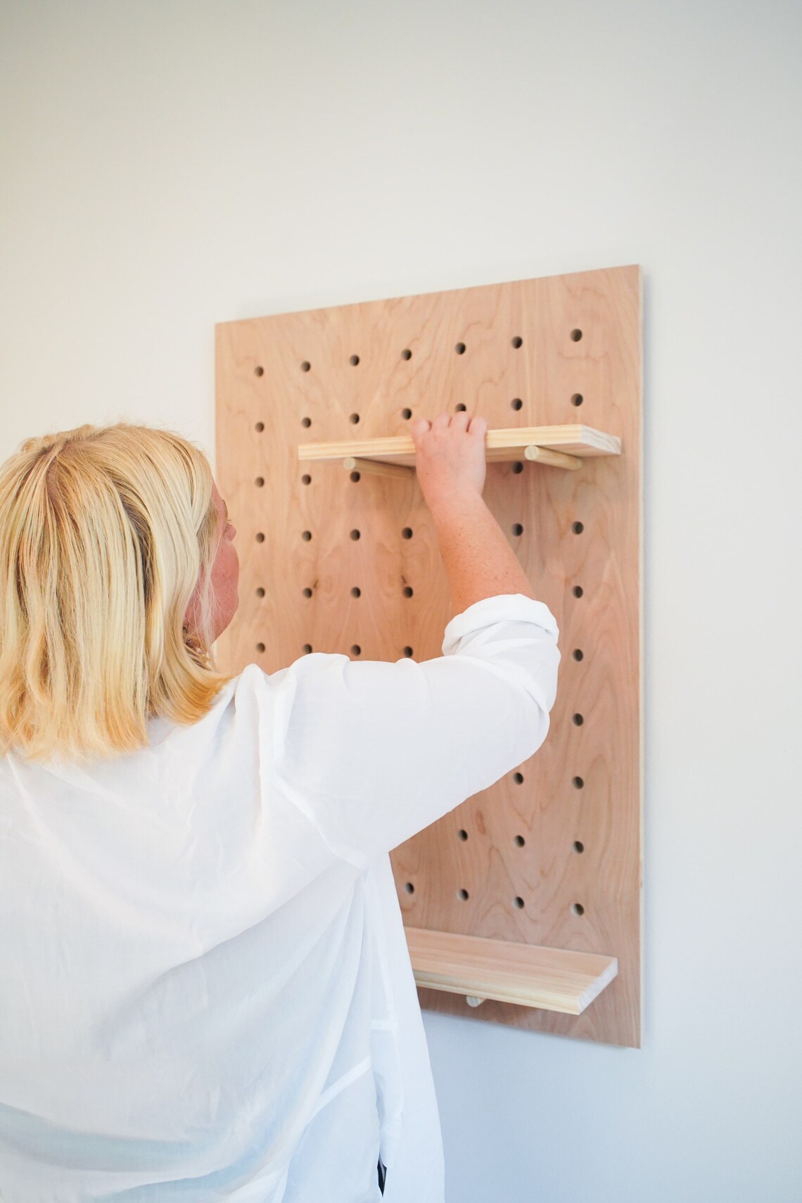 Midsize Pegboard Shelf / Small Holes / 24 X 36 Etsy