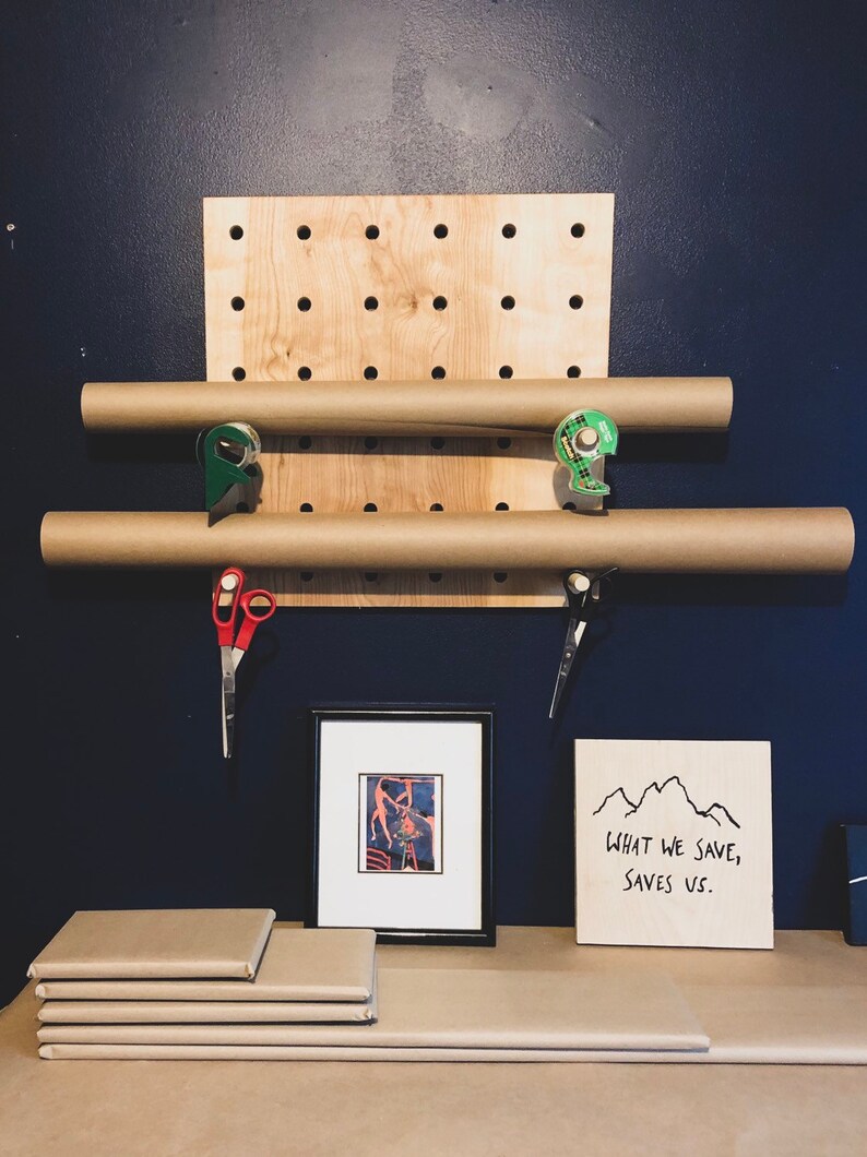 Small Pegboard Shelf / Pegboard Wall Display / 18 x Etsy