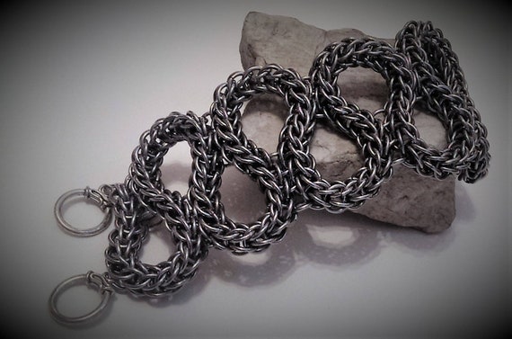 Chainmail Snake Bracelet in Stainless 