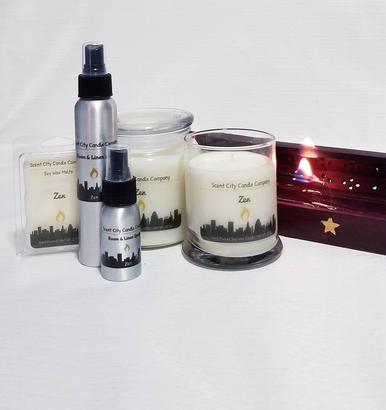 Zen Scented Soy Wax Candle Wax Melt or Room Spray Hand Etsy