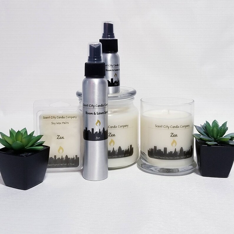 Zen Scented Soy Wax Candle Wax Melt or Room Spray Hand Etsy