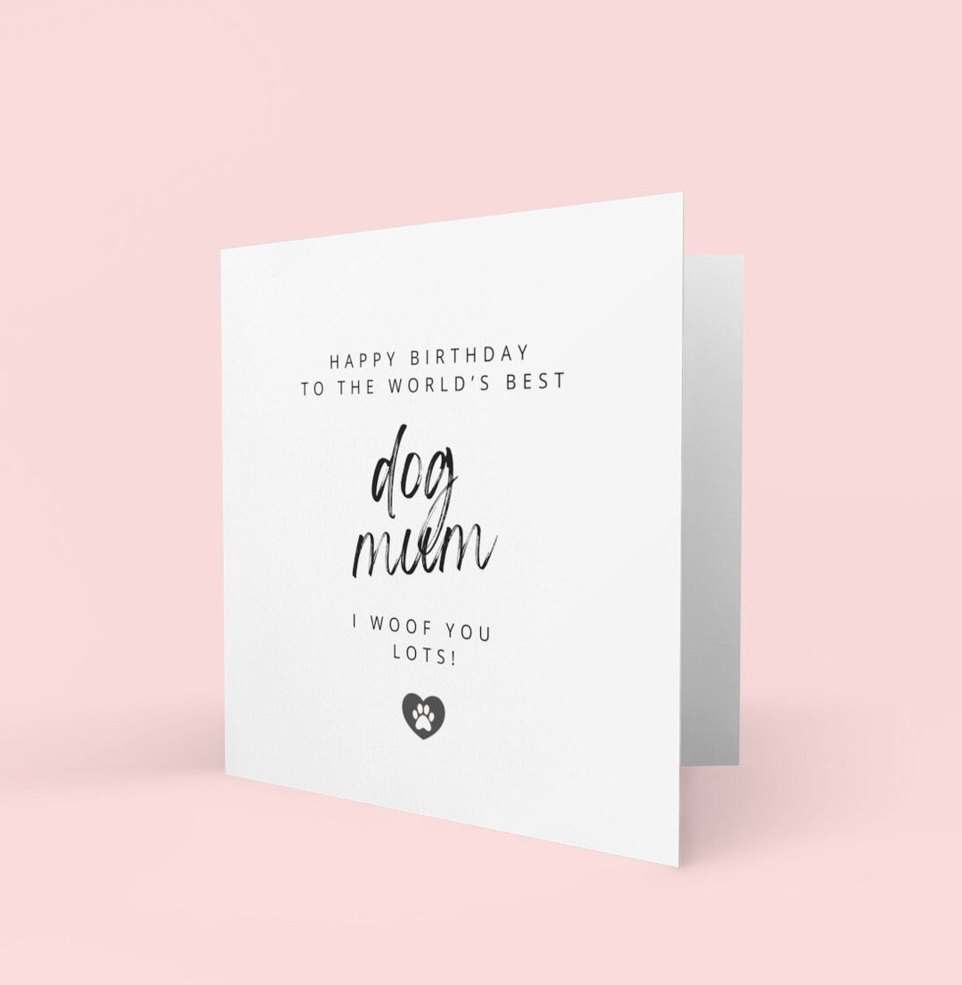 Happy Birthday Card From the Dog | Card for Mum Her | Dog Card | Pet ...
