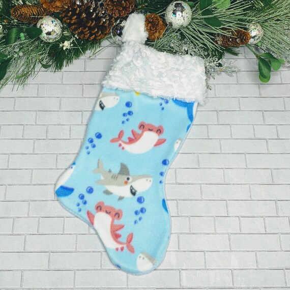 baby shark christmas stocking