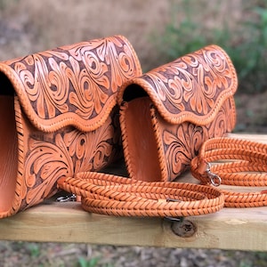 Hand-Tooled Leather Small Crossbody &quot;ONDULADA&quot;, Tooled Clutch Bag, Brown leather purse, Shoulder bag, Cowgirl Style, Mother&#39;s Day Gifts