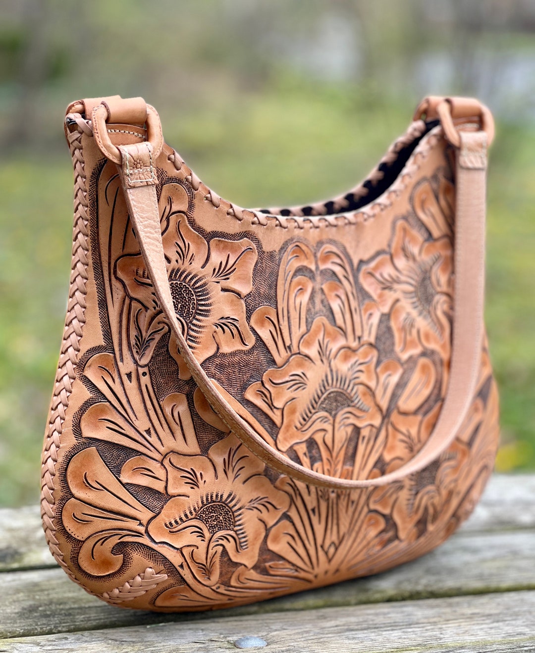Saguaro Creek Hand-Tooled Bag main image 1