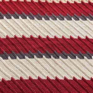 Apache Tear Afghan. Red and Brown Blanket. Crocheted Throw. Wedding Gift. Bridal Shower Gift. Gift For Mom. Rustic Home Decor. image 5