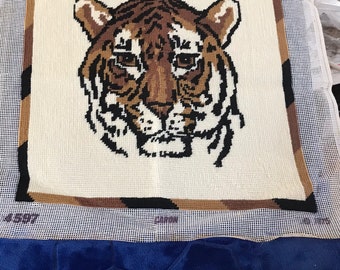 Siberian Tiger cross stitch picture. New lower price!